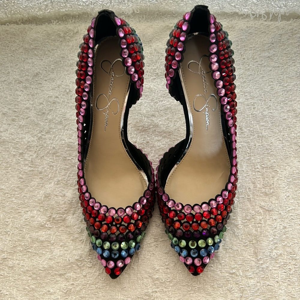 Jessica Simpson studded heel